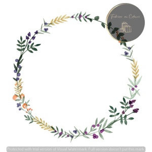 Invitație nuntă cu coroniță florală delicată