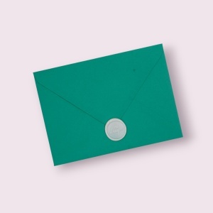 invitatie-eleganta-plic-verde-menta-si-sigiliu-ceara-alba
