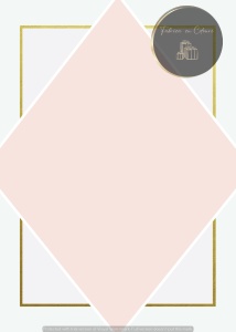 Invitație nuntă geometrică roz pal