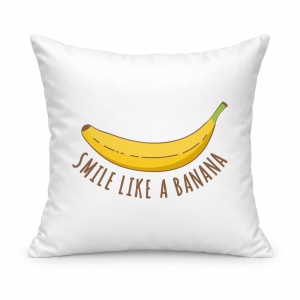 Pernă personalizată Smile like a banana