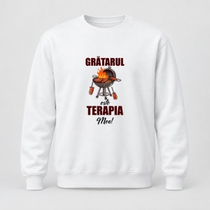 Pulover personalizat Gratarul este terapia mea