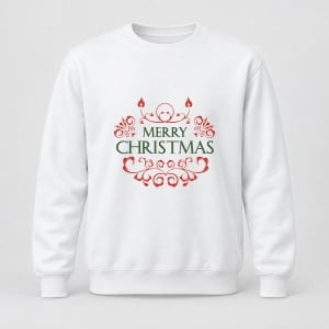 Pulover personalizat Merry Christmas shape