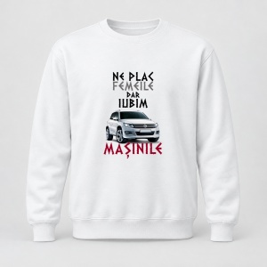 Pulover personalizat Ne plac femeile dar iubim masinile, vw tiguan