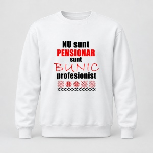 Pulover personalizat Nu sunt pensionar sunt bunic profesionist