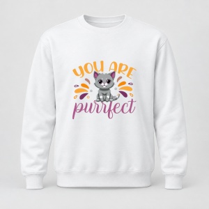 Pulover personalizat You are purrfect cat