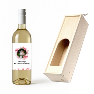 Surprinde persoana iubită cu un cadou unic ❤️ Vin personalizat cu fotografia voastră și design floral elegant.
