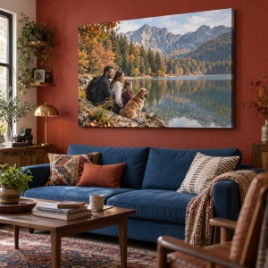 Tablou canvas personalizat cu fotografia din vacanță – exemplu de decor 9