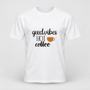 Tricou personalizat Cafea fierbinte – ilustrație