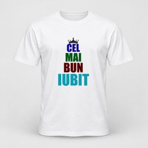 Tricou personalizat Cel mai bun iubit, coroana multicolor