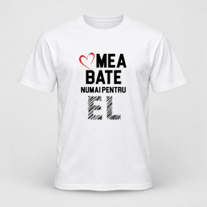 Tricou personalizat Inima mea bate numai pentru el