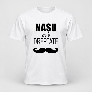 Tricou personalizat Nasu are dreptate, model negru