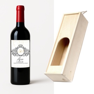Surprinde-i cu un cadou rafinat! Vin aniversar personalizat + cutie din lemn — ideal pentru sărbători, petreceri și momente cu adevărat importante. Personalizezi totul în câteva secunde!