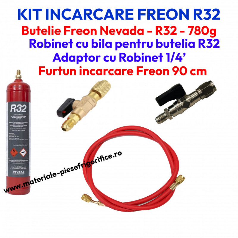 Kit complet de încărcare freon R32 pentru aparatele de aer condiționat