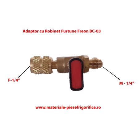 Adaptor cu Robinet Furtune incarcare /descarcare Freon BC-03