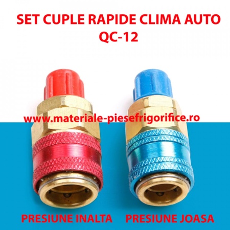 Set cuple rapide clima auto QC-12 - Freon R134a