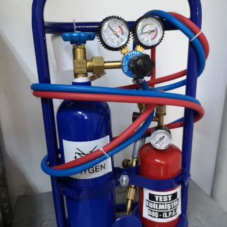 Statia profesionala de sudura 9Kg cu butelie de oxigen si gaz