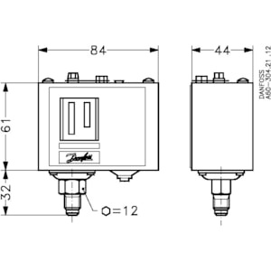 Presostat presiune înaltă Danfoss KP5 060-117166 – reset automat – protecție suprapresiune - Img 2