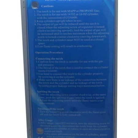 Hand Torch - MAPP GAS - JH-1ST