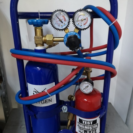 Statia profesionala de sudura 9Kg cu butelie de oxigen si gaz
