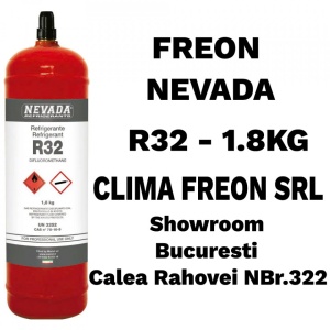 Agent frigorific R32 – 1.8kg | NEVADA (Vânzare doar cu Certificat AGFR)