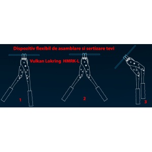 Dispozitiv profesional flexibil de asamblare si sertizare tevi Vulkan Lokring HMRK-L