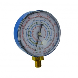 Manometru R410A, R134a, R404A, 70 mm, 1/8', albastru