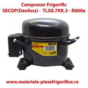 Compresor frigorific SECOP TLX8.7KK.3, R600a, 220–240 V, 50 Hz