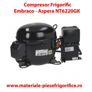 Compresor frigorific EMBRACO NT6220GK, MBP, R404A / R507A, 3/4 HP, 14,5 cm³, 200–240 V / 50 Hz