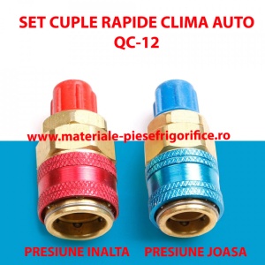 Set cuple rapide clima auto QC-12 - Freon R134a
