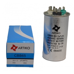 Condensator Pornire Motor, CBB65, 35+1.5uF(MFD), 370 V