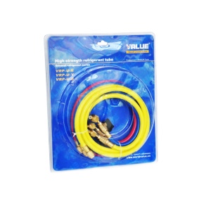 Set 3 furtune freon cu Robinet, marca Value VRP-U-R - VRP-U-Y - VRP-U-B - Agent frigorific: R410A - 150CM