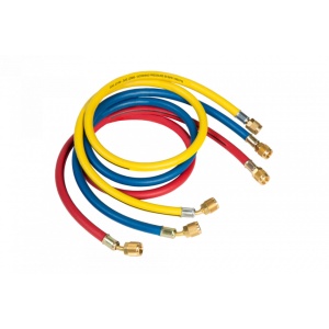 Set 3 furtune incarcare freon auto,150 cm,1/4" SAE, Refco CCL-60