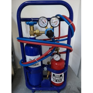 Statia profesionala de sudura 9Kg cu butelie de oxigen si gaz