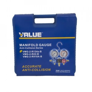 Trusa baterie manometre VMG-2-R134a-B destinat autovehiculelor. Agent Frigorific R134a