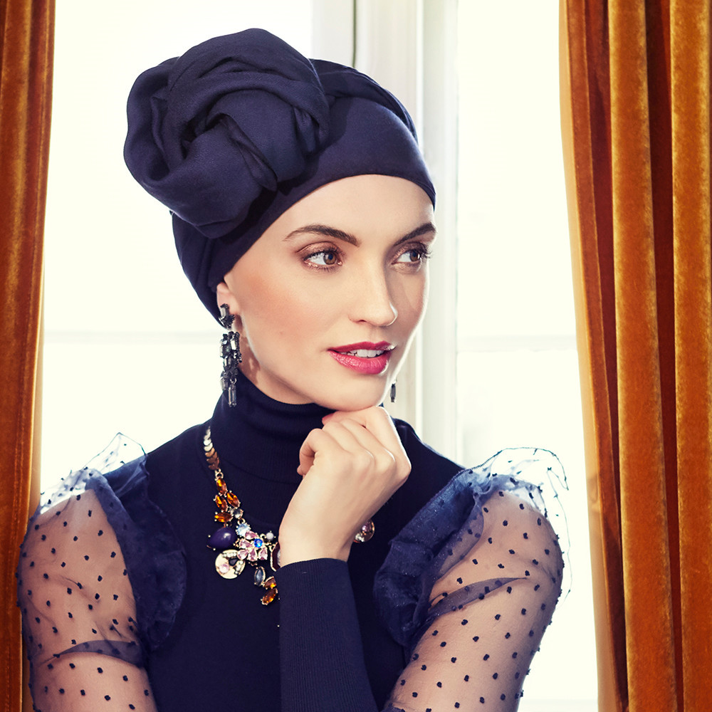Boho turban Black Iris
