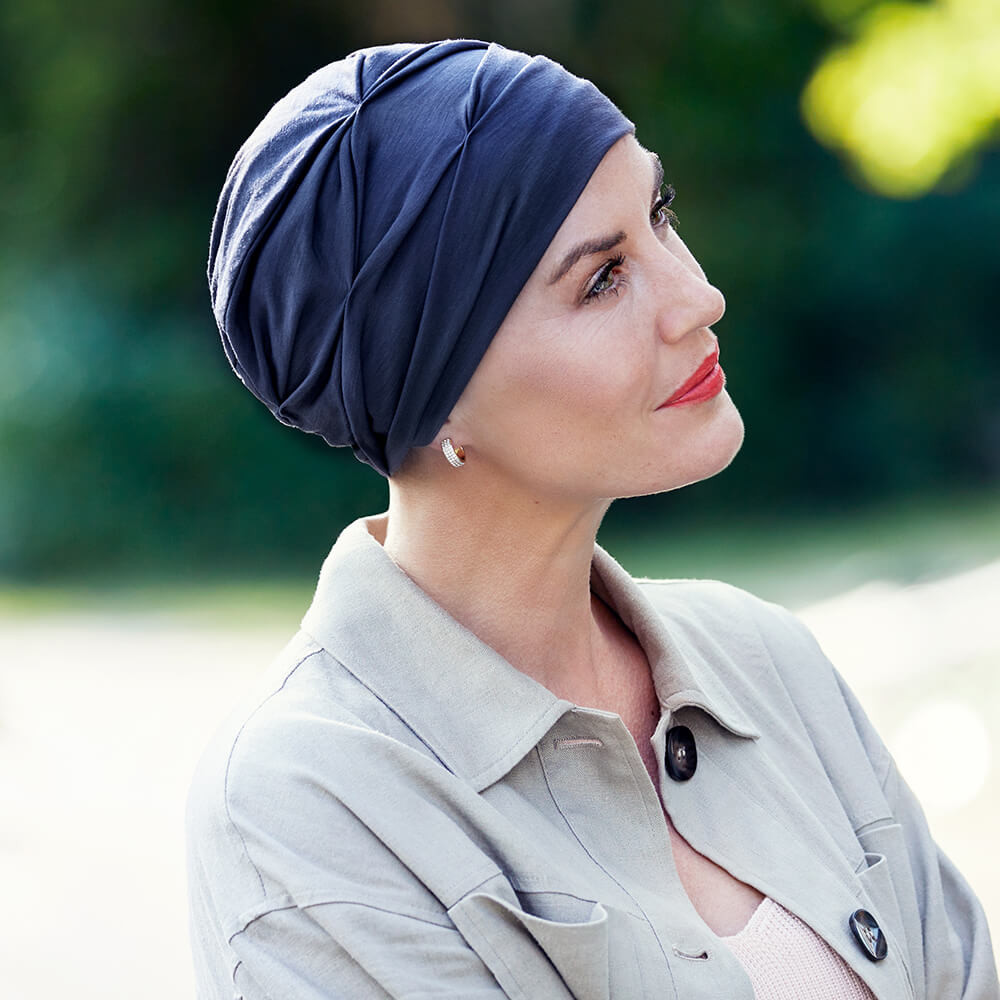 BB Becca turban, Dark Blue, Lana/Poliester