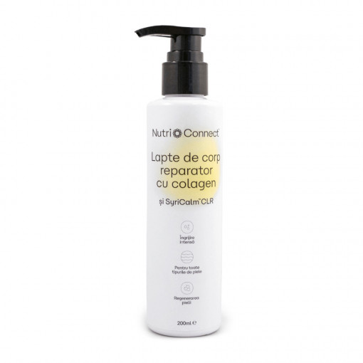 Lapte de corp reparator cu colagen si SyriCalm™ CLR, Nutriconnect, 200ml