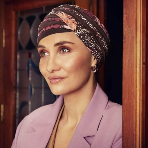 Shanti turban, Garden Pinks, Vascoza din bambus