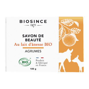 Sapun organic cu lapte de magarita & citrice, 100g, Biosince 1975
