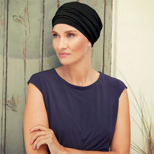Nomi Turban, Black, Bumbac Caretech Supima