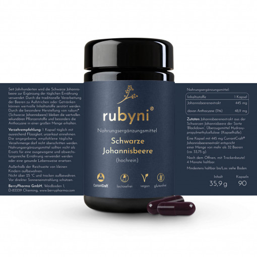 rubyni® Blackcurrant, 90capsule, BerryPharma