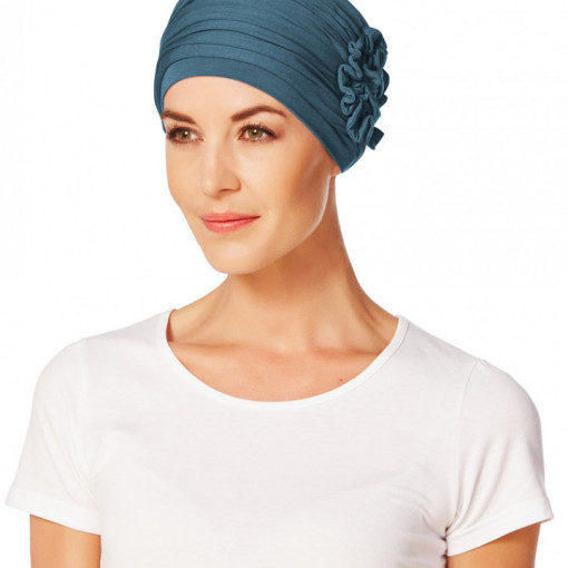 LOTUS turban, Ocean Blue, Vascoza din bambus