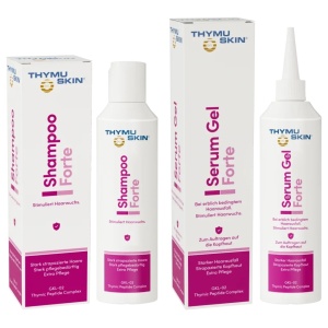 Sampon si Ser, THYMUSKIN FORTE, pentru regenerare par, 200ml, PROMO