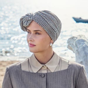 Shakti turban, Beige Snake, Vascoza din bambus