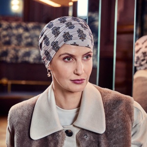 YOGA turban, Paisley Elegance, Vascoza din bambus