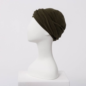 ZOYA • V turban, Kombu Green, Captuseala Vascoza din bambus-4