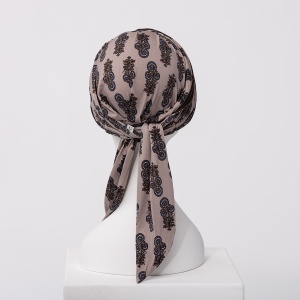 Beatrice turban cu panglica, Paisley Elegance, Vascoza din bambus-1