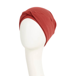 EMMY turban, Dusty Red, Bumbac/Vascoza-3