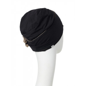 Nava turban, Black, Bumbac Caretech Supima_2