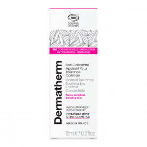 Dermatherm - Optimal Tolerance Concentrat Organic Calmant pentru conturul ochilor pentru piele sensibila, 15ml-1